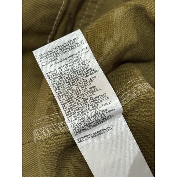 NWT Old Navy High Rise Straight Leg Utility Pants Satin Moss Green W's 10P - Picture 8 of 9